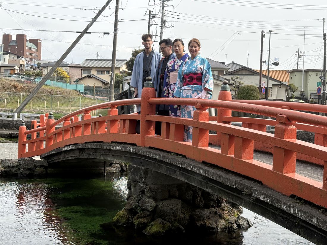 Group at a bridge viewpoint