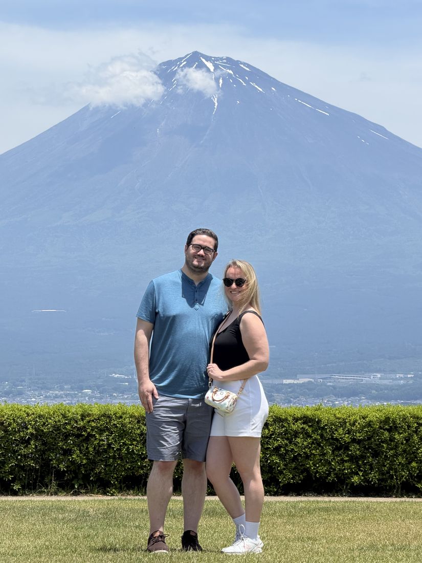 Couple with Mt. Fuji